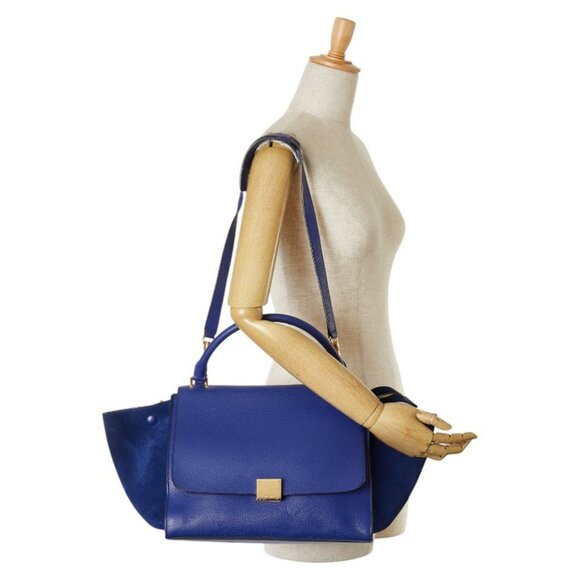 CELINE Blue Leather Shoulder Bag - Picture 8 of 8